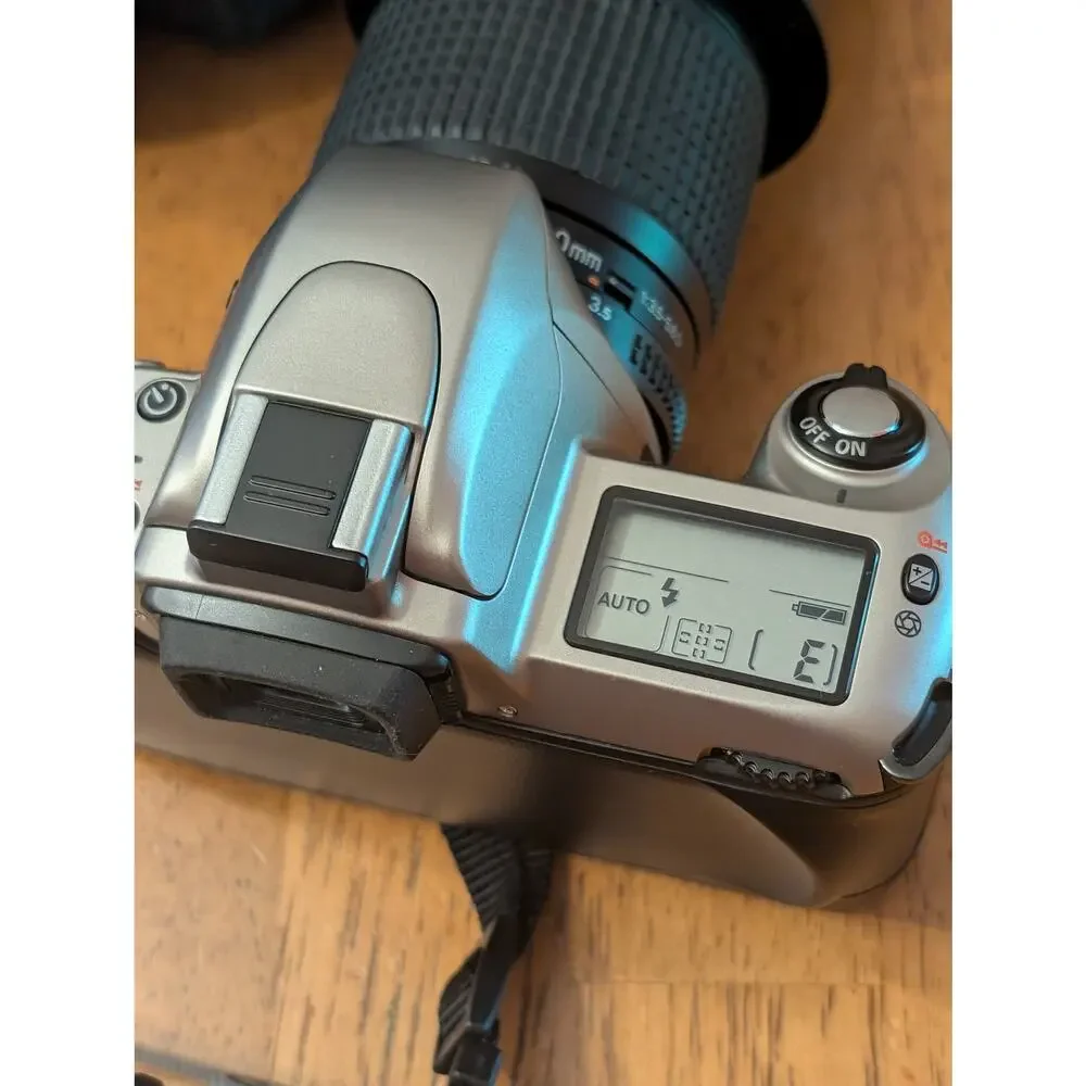 Nikon N65 35mm Film Camer, Lens, Case. Strap